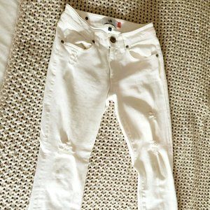 CAbi jeans (white) size 0 - distressed